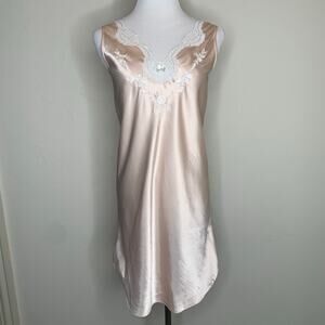 Vintage Jaclyn Smith Silky Chemise Slip Nightgown Sz Small